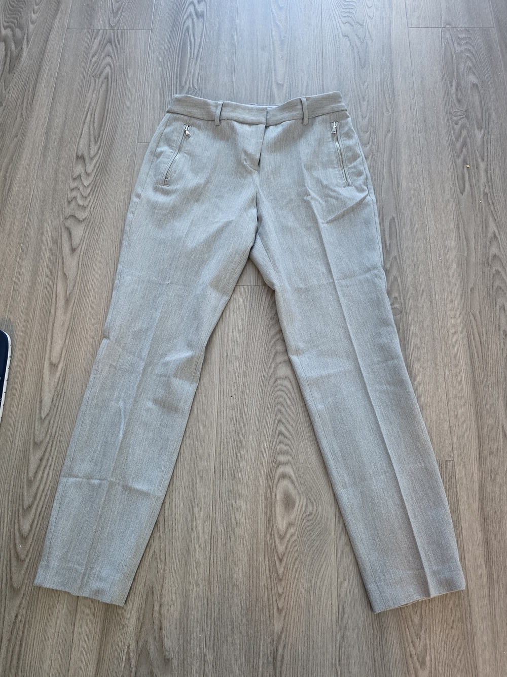 Express Women's Light Gray Tailored Trousers